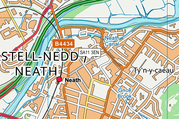 SA11 3EN map - OS VectorMap District (Ordnance Survey)