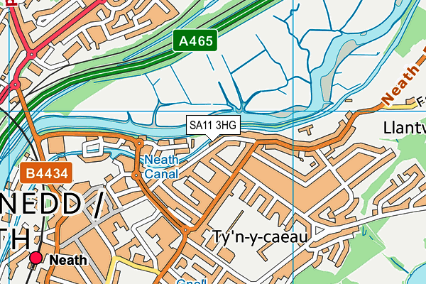 SA11 3HG map - OS VectorMap District (Ordnance Survey)