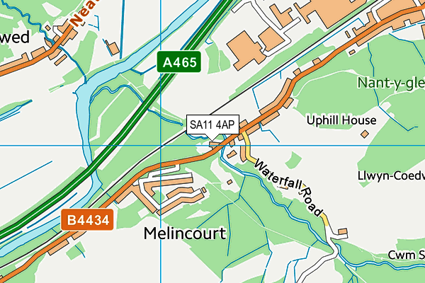 SA11 4AP map - OS VectorMap District (Ordnance Survey)