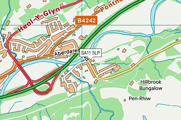 SA11 5LP map - OS VectorMap District (Ordnance Survey)