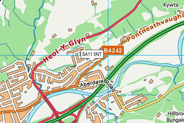 SA11 5NT map - OS VectorMap District (Ordnance Survey)