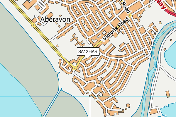 SA12 6AR map - OS VectorMap District (Ordnance Survey)