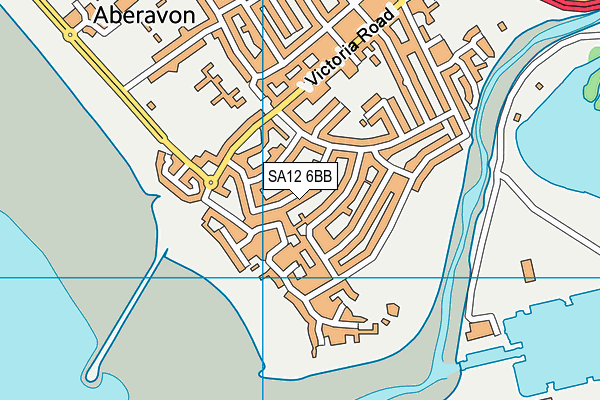 SA12 6BB map - OS VectorMap District (Ordnance Survey)