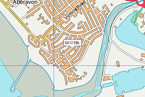 SA12 6BL map - OS VectorMap District (Ordnance Survey)