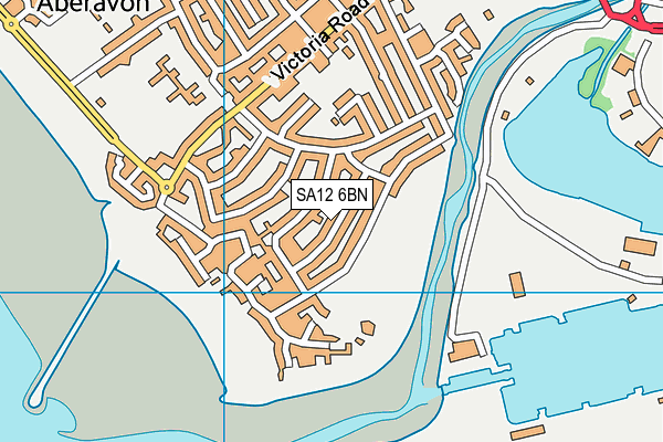 SA12 6BN map - OS VectorMap District (Ordnance Survey)
