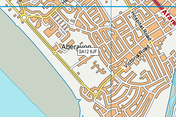 Tywyn Primary School map (SA12 6JF) - OS VectorMap District (Ordnance Survey)