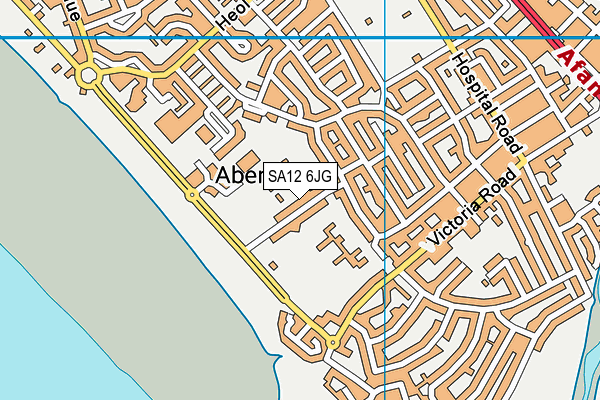 SA12 6JG map - OS VectorMap District (Ordnance Survey)