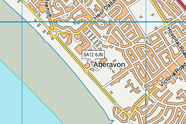 SA12 6JN map - OS VectorMap District (Ordnance Survey)