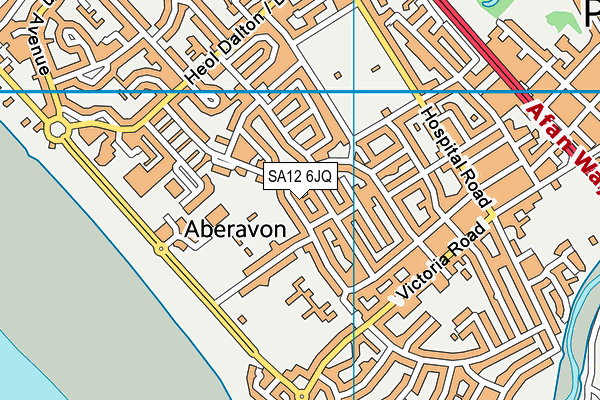 SA12 6JQ map - OS VectorMap District (Ordnance Survey)