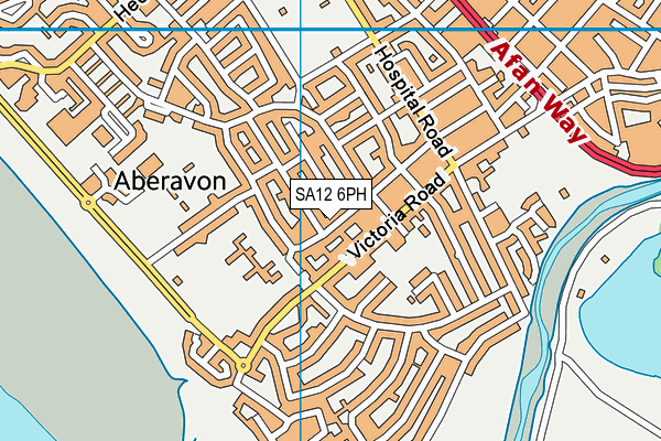 SA12 6PH map - OS VectorMap District (Ordnance Survey)