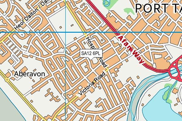 SA12 6PL map - OS VectorMap District (Ordnance Survey)