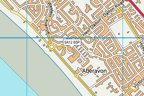 SA12 6SP map - OS VectorMap District (Ordnance Survey)