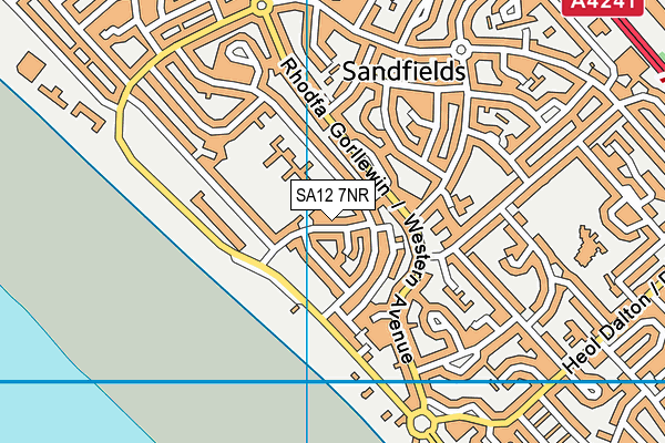 SA12 7NR map - OS VectorMap District (Ordnance Survey)