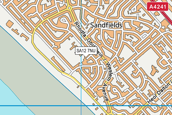 Map of SANDFIELDS LIONS AND LIONESSES FC C.I.C. at district scale