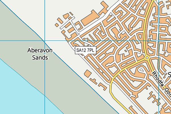 SA12 7PL map - OS VectorMap District (Ordnance Survey)