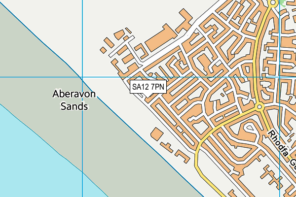SA12 7PN map - OS VectorMap District (Ordnance Survey)