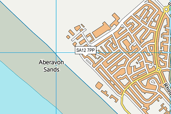 SA12 7PP map - OS VectorMap District (Ordnance Survey)