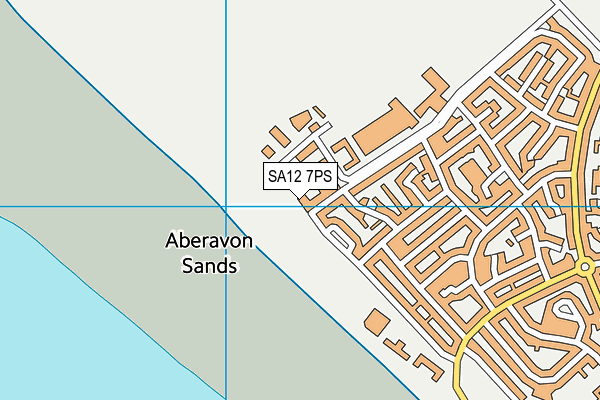 SA12 7PS map - OS VectorMap District (Ordnance Survey)