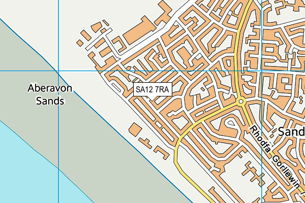 SA12 7RA map - OS VectorMap District (Ordnance Survey)