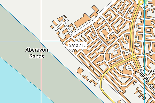 SA12 7TL map - OS VectorMap District (Ordnance Survey)