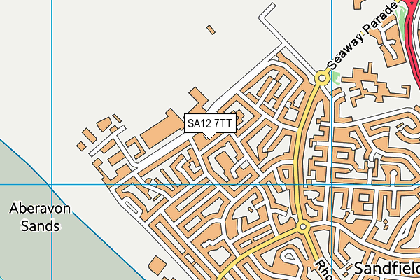 SA12 7TT map - OS VectorMap District (Ordnance Survey)