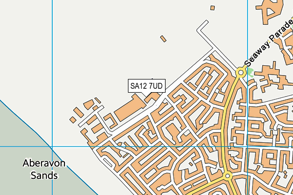 SA12 7UD map - OS VectorMap District (Ordnance Survey)