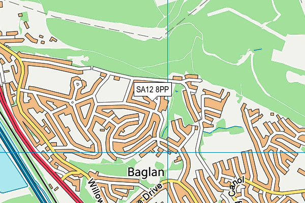 SA12 8PP map - OS VectorMap District (Ordnance Survey)