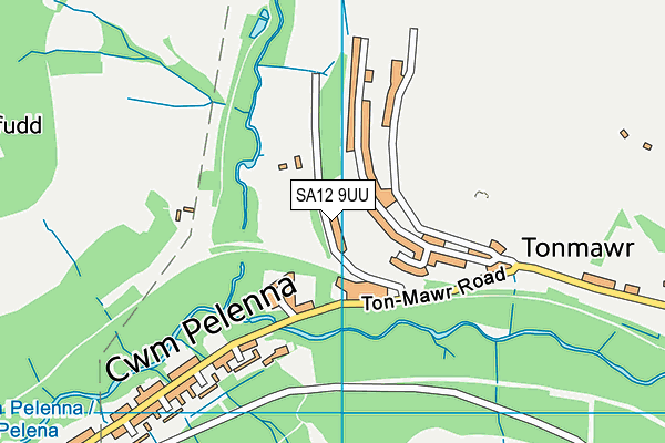 SA12 9UU map - OS VectorMap District (Ordnance Survey)