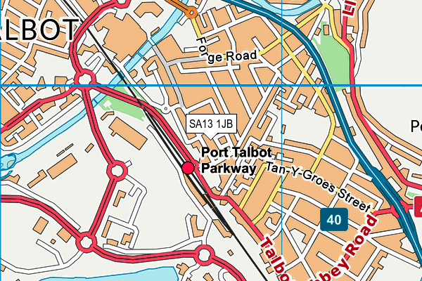 Map of STRANDS PORT TALBOT LIMITED at district scale