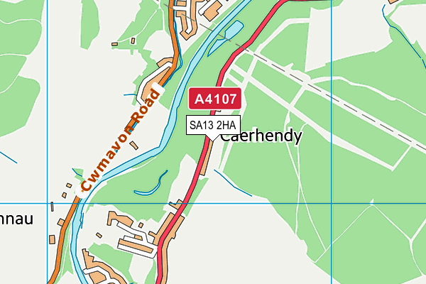 SA13 2HA map - OS VectorMap District (Ordnance Survey)