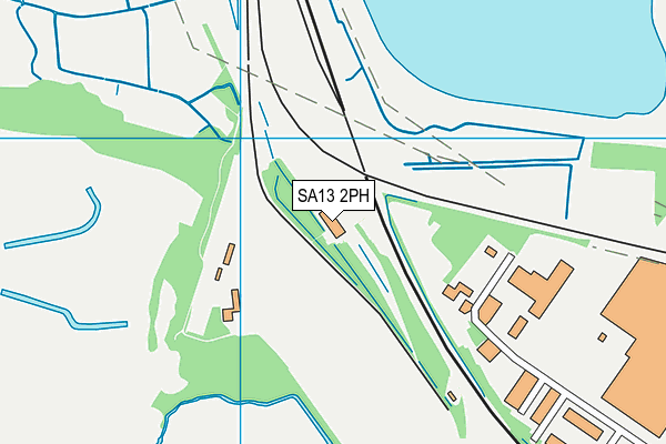 SA13 2PH map - OS VectorMap District (Ordnance Survey)