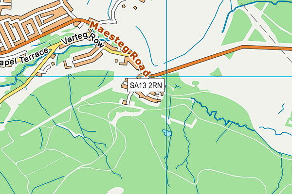 SA13 2RN map - OS VectorMap District (Ordnance Survey)