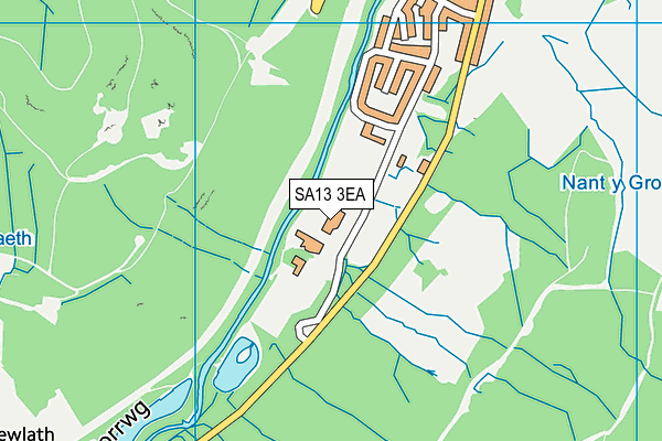 SA13 3EA map - OS VectorMap District (Ordnance Survey)