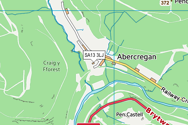 SA13 3LJ map - OS VectorMap District (Ordnance Survey)