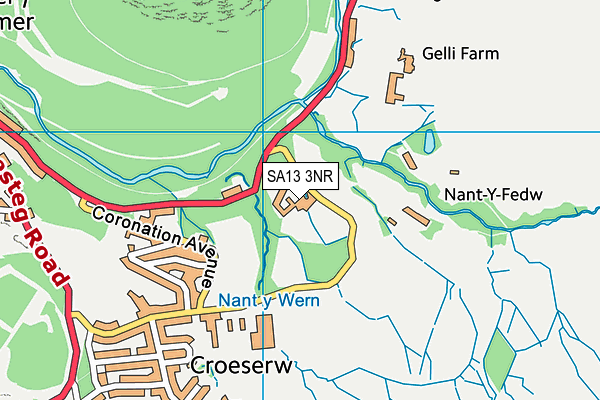 SA13 3NR map - OS VectorMap District (Ordnance Survey)