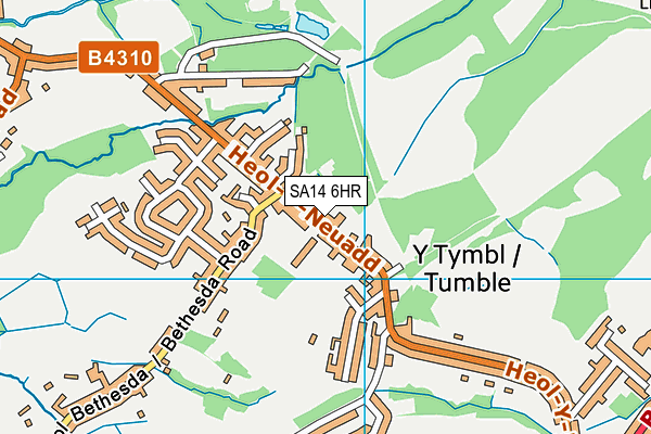 Ysgol Gynradd Y Tymbl map (SA14 6HR) - OS VectorMap District (Ordnance Survey)
