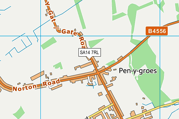 SA14 7RL map - OS VectorMap District (Ordnance Survey)