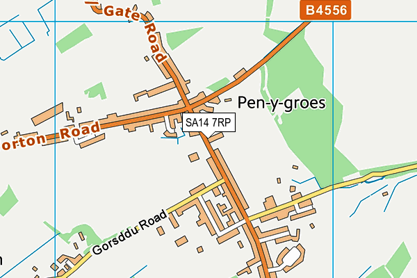 SA14 7RP map - OS VectorMap District (Ordnance Survey)