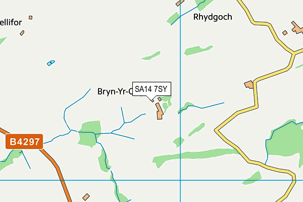 SA14 7SY map - OS VectorMap District (Ordnance Survey)
