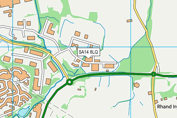 SA14 8LQ map - OS VectorMap District (Ordnance Survey)