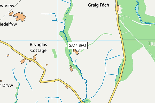 SA14 8PQ map - OS VectorMap District (Ordnance Survey)