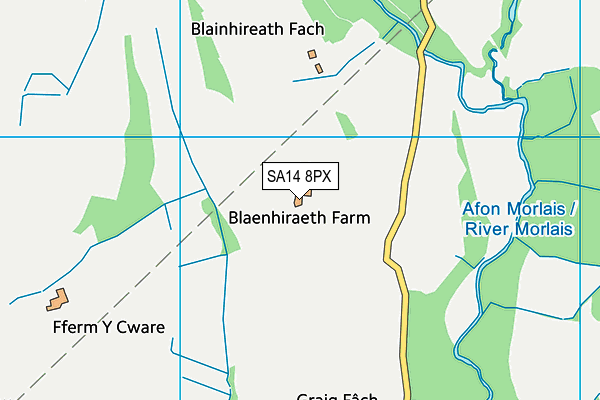 SA14 8PX map - OS VectorMap District (Ordnance Survey)