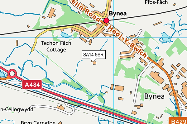 SA14 9SR map - OS VectorMap District (Ordnance Survey)