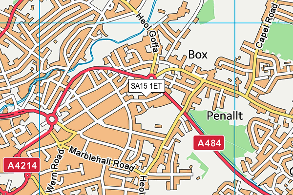 SA15 1ET map - OS VectorMap District (Ordnance Survey)