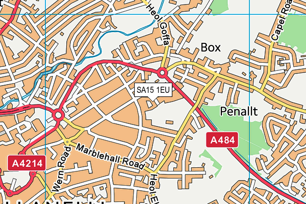 SA15 1EU map - OS VectorMap District (Ordnance Survey)