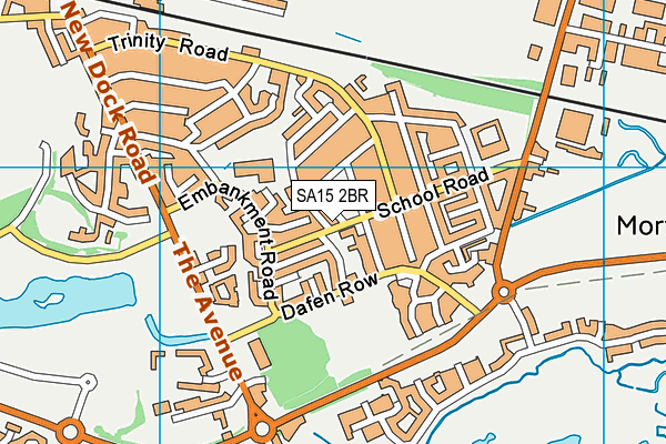 Maes Y Morfa Community Primary School map (SA15 2BR) - OS VectorMap District (Ordnance Survey)