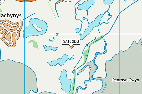 SA15 2DG map - OS VectorMap District (Ordnance Survey)