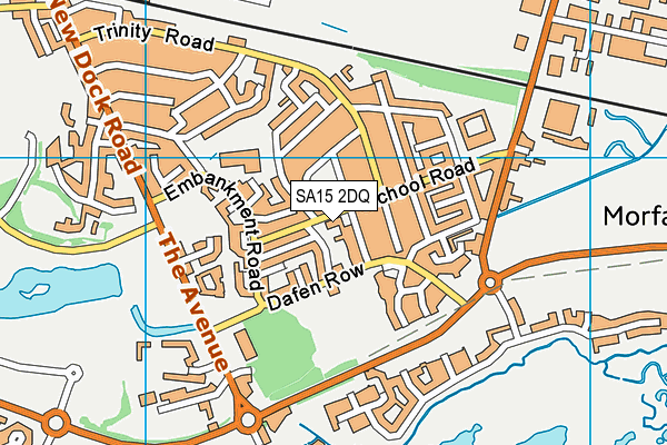 SA15 2DQ map - OS VectorMap District (Ordnance Survey)