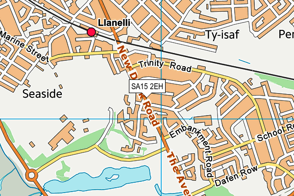 SA15 2EH map - OS VectorMap District (Ordnance Survey)