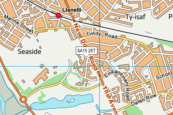 SA15 2ET map - OS VectorMap District (Ordnance Survey)